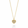 'Elite' Women's Sterling Silver Chain with Pendant - Gold ZH-7566/G