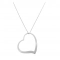 'Becky' Women's Sterling Silver Chain with Pendant - Silver ZK-7193