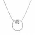 Orphelia® 'Alessia' Women's Sterling Silver Chain with Pendant - Silver ZK-7382