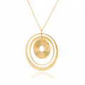 Orphelia® 'Hope' Women's Sterling Silver Chain with Pendant - Gold ZK-7393