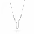 'Essence' Women's Sterling Silver Necklace - Silver ZK-7560