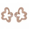 'Malenia' Women's Sterling Silver Stud Earrings - Rose ZO-7077/1