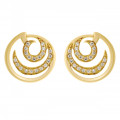 'Elaine' Women's Sterling Silver Stud Earrings - Gold ZO-7084/2