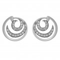 'Elaine' Women's Sterling Silver Stud Earrings - Silver ZO-7084