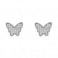 'Amaya' Women's Sterling Silver Stud Earrings - Silver ZO-7316