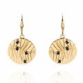 'Babette' Women's Sterling Silver Drop Earrings - Gold ZO-7504/G