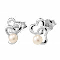 'Lili' Women's Sterling Silver Stud Earrings - Silver ZO-7513