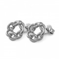 'Estelle' Women's Sterling Silver Stud Earrings - Silver ZO-7516