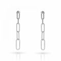 'Eve' Women's Sterling Silver Drop Earrings - Silver ZO-7550