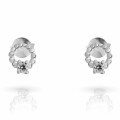 'Premium' Women's Sterling Silver Stud Earrings - Silver ZO-7562