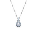 Swarovski® 'Birthstone' Women's Base Metal Necklace - Silver 5651794