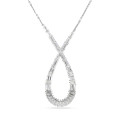 Swarovski® 'Hyperbola' Women's Base Metal Necklace - Silver 5679438