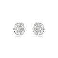 Swarovski® 'Idyllia' Women's Base Metal Stud Earrings - Silver 5691483
