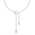 Swarovski® 'Matrix' Women's Base Metal Necklace - Silver 5692416