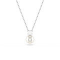 Swarovski® 'Matrix' Women's Base Metal Necklace - Silver 5693897