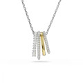 Swarovski® 'Hyperbola' Women's Base Metal Necklace - Silver/Gold 5696626