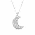 Swarovski® 'Luna' Women's Base Metal Necklace - Silver 5666181